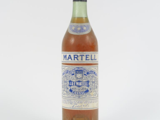 Vente aux enchères 1 VIEILLE BOUTEILLE COGNAC MARTELL *** - CAPS ÉTAIN/BS