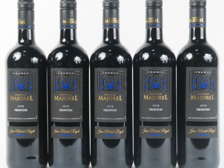 5 BOUTEILLES CHÂTEAU MAJOREL FRONTON - 2018