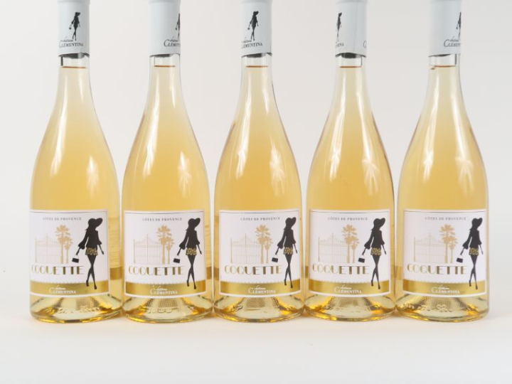 5 BOUTEILLES CHÂTEAU CLEMENTINA 'COQUETTE' CÔTES DE PROVENCE - 2019