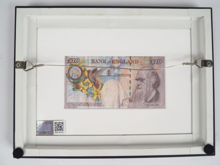 BANKSY. "DI-Faced Tenner". Estampe avec son certificat d'authenticité.