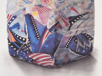 Vente aux enchères CESAR. "Compression". Lithographie en couleur contresignée en bas à dr