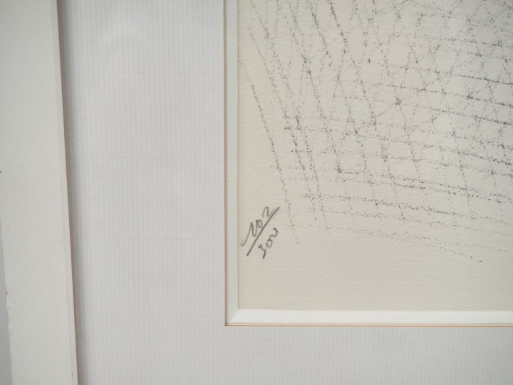 CESAR. "Hommage à Marie Curie". Lithographie en couleur contresignée e