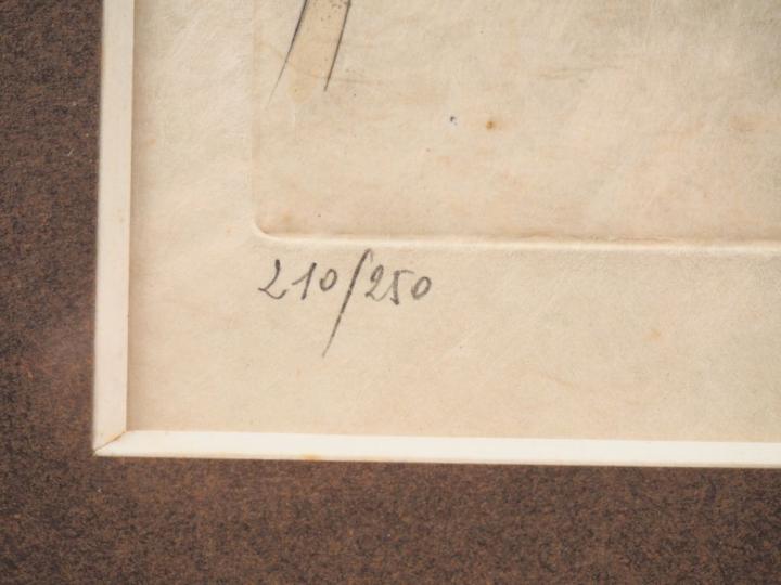 Salvador DALI. Lithographie en couleur sur papier Japon, contresignée 