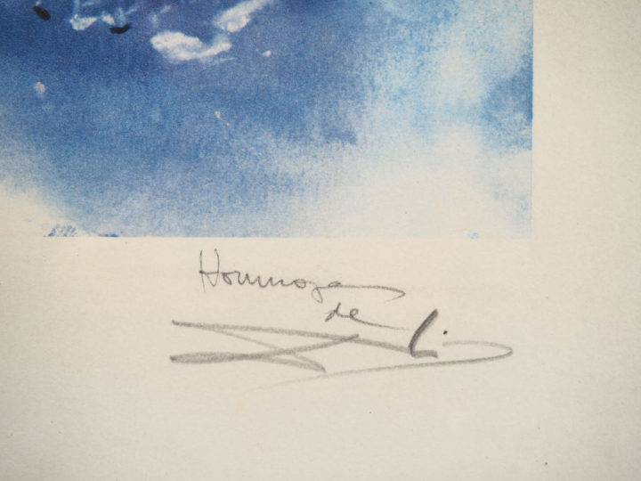 Salvador DALI. "Composition". Epreuve d'artiste Hors commerce contresi