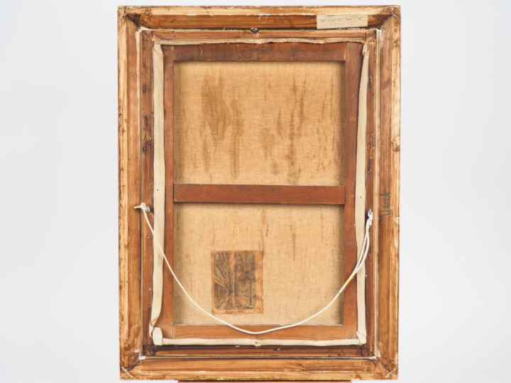 Suzanne DUFY-MARIETTE. "Rue de Venise". Huile sur toile, signée en bas