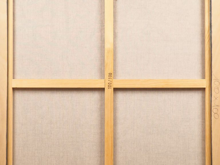 KOKIAN. "Le joueur de flûte". Huile sur toile, signée en bas à droite.