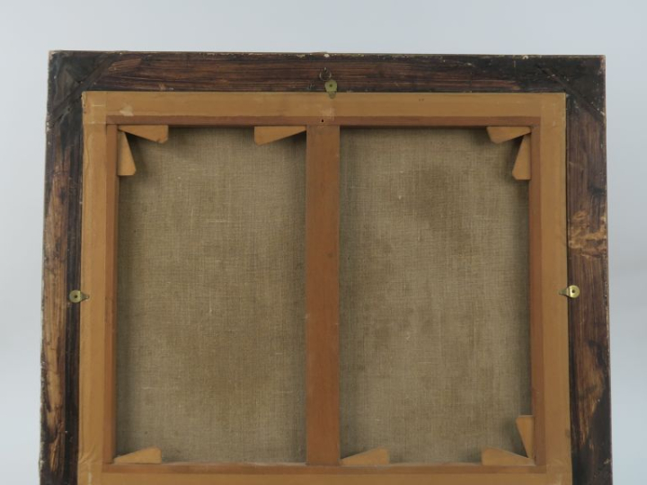 Victoria LAPEYRE. "Nature morte au bouquet de fleurs". Huile sur toile