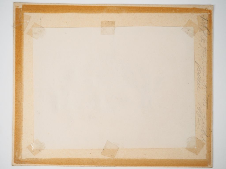 Jean RAFFY LE PERSAN. "Vue de village". Dessin, signé en bas à droite 