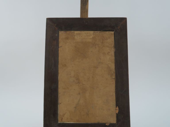 Ecole française XXème. "Le modèle". Dessin rehaussé de craie". Dim. 28