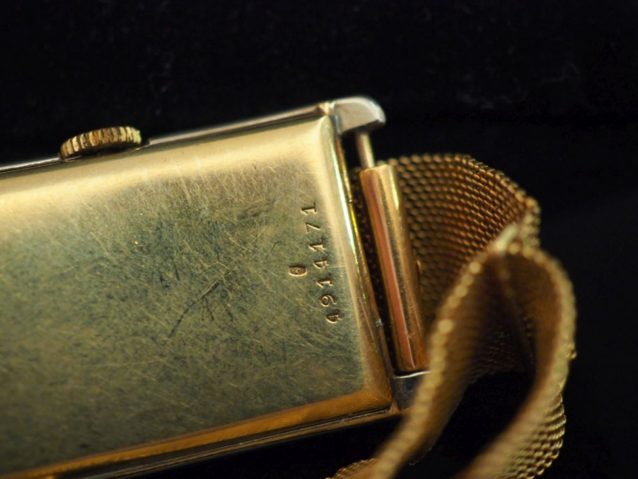 MAXIMA,  Montre bracelet d'homme, boitier deux tons d'or 585, bracelet