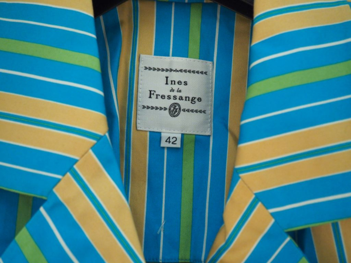 Inès de La FRESSANGE,  Veste de tailleur en coton (97%) et spontex (3%