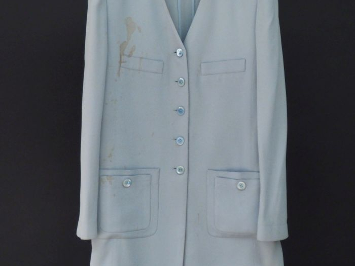 Sonia RYKIEL Veste bleu ciel en acétate (65%) et viscose (35%). Quatre