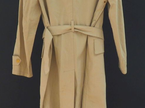 RALPH LAUREN Trench beige en coton (100%). Deux poches à rabat à l'ava