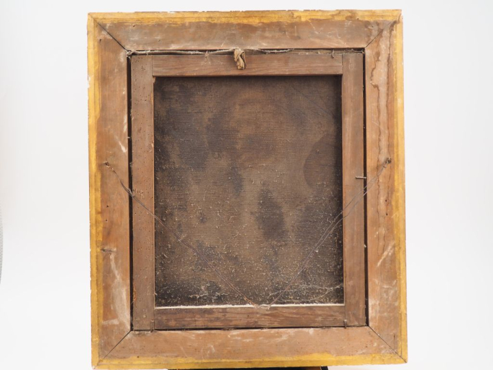 Ecole française XVIIIème. "Portrait d'homme". Huile sur toile.  Dim. 5