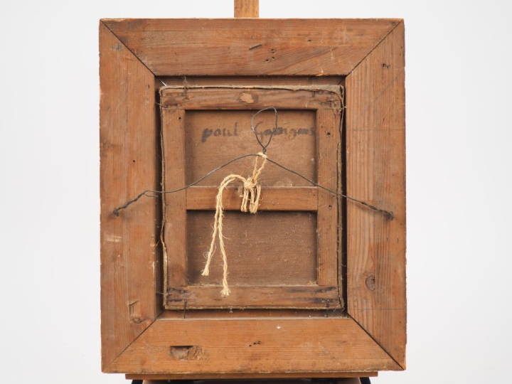 Ecole française début XIXème. "Portrait d'homme au jabot". Huile sur t