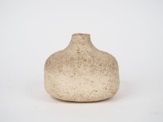 Vente aux enchères Pied de lampe 1970 en céramique ocre.