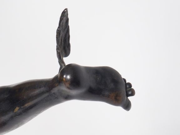 Jean de BOLOGNE. (d'après). "Le Mercure ailé" Grande sculpture en bron