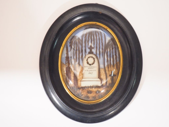 Miniature Restauration figurant une tombe dans un paysage aux palmiers