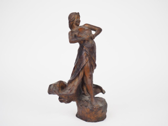 Vente aux enchères Ecole française 1900. D'après Fix Masseau. "la petite fossette" Sculpt