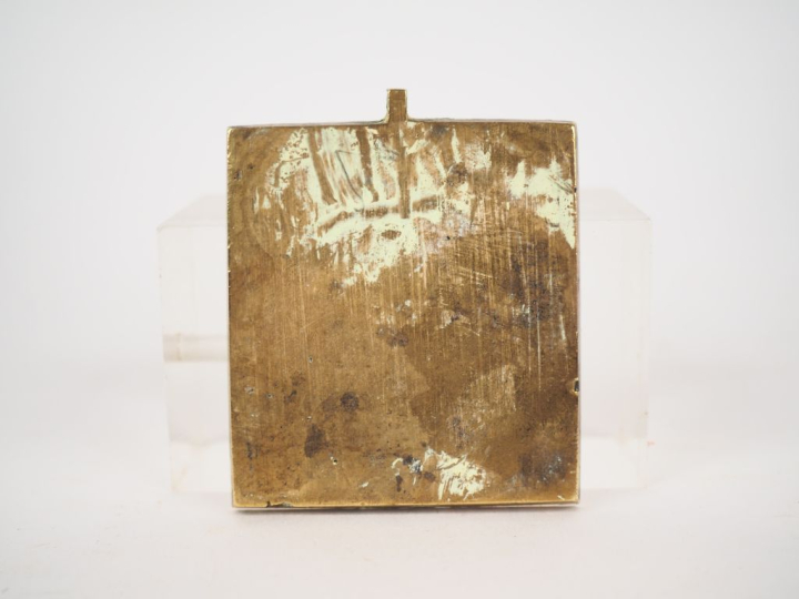 Icône en bronze de saints choisis. Russie, seconde moitié du XIXe sièc