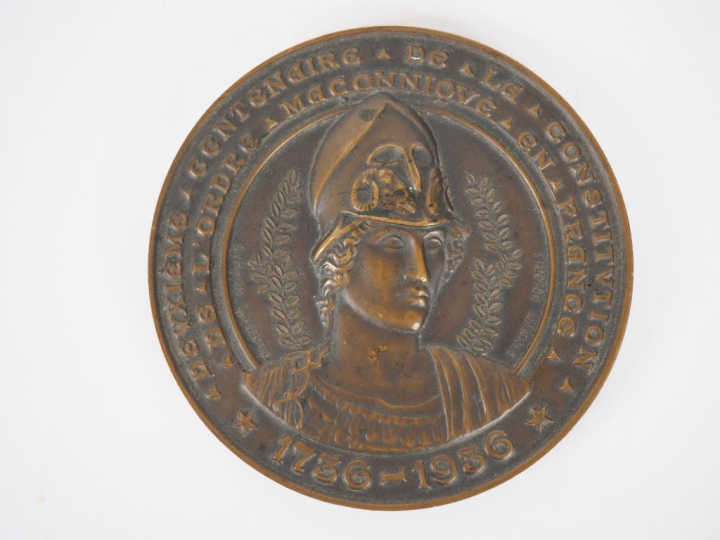 Ensemble de 9 jetons ou médailles maçonniques comprenant :  - Deuxième