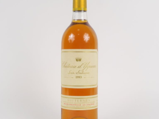 Vente aux enchères 1 BOUTEILLE CHÂTEAU D'YQUEM 1er CCS SAUTERNES - 1993
