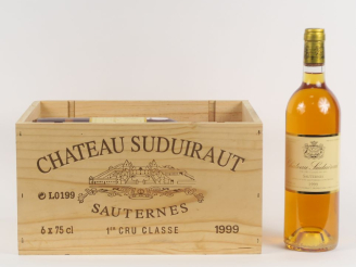 Vente aux enchères 6 BOUTEILLES CHÂTEAU SUDUIRAUT 1er CC SAUTERNES - 1999 - CBO