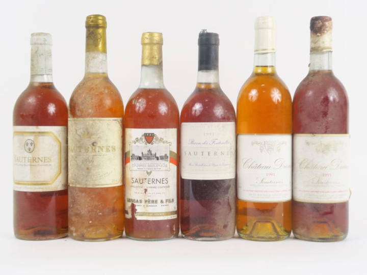 6 BOUTEILLES SAUTERNES DIVERS