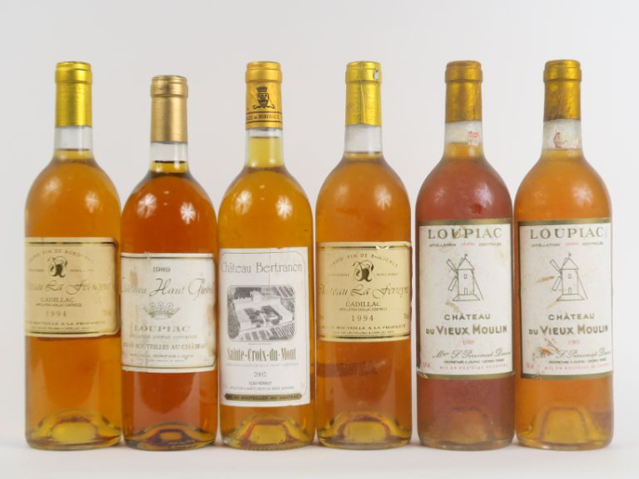 6 BOUTEILLES SAUTERNES DIVERS