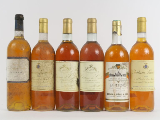 Vente aux enchères 6 BOUTEILLES SAUTERNES DIVERS 