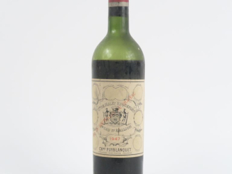 Vente aux enchères 1 BOUTEILLE CHÂTEAU PUYBLANQUET ST EMILION - 1947 - VIDANGE