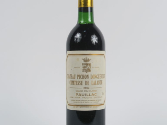 Vente aux enchères 1 BOUTEILLE CHÂTEAU PICHON LONGUEVILLE COMTESSE DE LALANDE - 1982 - BG