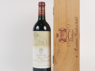 Vente aux enchères 1 BOUTEILLE CHÂTEAU MOUTON ROTHSCHILD 1er GCC PAUILLAC - 1993 - CBO/PA