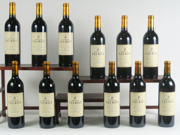 12 BOUTEILLES CHÂTEAU TALBOT GCC ST JULIEN 1995 - CBO