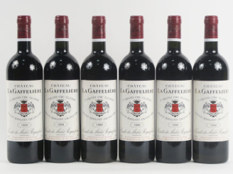 Vente aux enchères 6 BOUTEILLES CHÂTEAU LA GAFFELIÈRE 1er GCC ST EMILION - 1999 - CBO