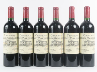 Vente aux enchères 6 BOUTEILLES CHÂTEAU HAUT MARBUZET ST ESTEPHE - 2001
