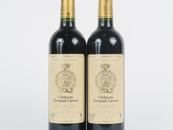 2 BOUTEILLES CHÂTEAU GRUAUD LAROSE GCC PAUILLAC - 2005