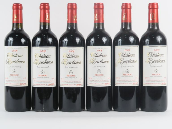 6 BOUTEILLES CHÂTEAU HOURBANON CB ST ESTEPHE - 2005