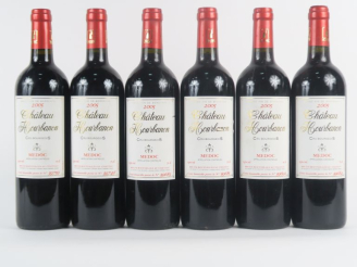 Vente aux enchères 6 BOUTEILLES CHÂTEAU HOURBANON CB ST ESTEPHE - 2005