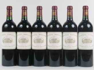 Vente aux enchères 6 BOUTEILLES CHÂTEAU MARGAUX 1err GCC MARGAUX - 2007 - CBO