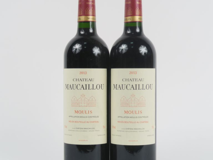 2 BOUTEILLES CHÂTEAU MAUCAILLOU MOULIS - 2013