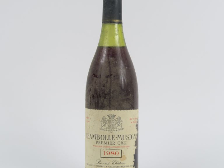 1 BOUTEILLE CHAMBOLLE MUSIGNY 1er CRU BERNARD CHÂTEAU - 1980 - EA/BS