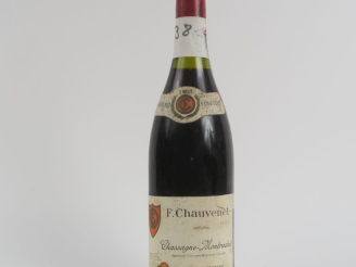 Vente aux enchères 1 BOUTEILLE CHASSAGNE MONTRACHET F. CHAUVENET - 1988