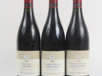 Vente aux enchères 3 BOUTEILLES JEAN MARC PILLOT 2000 : 1 SANTENAY 'LES CHAMPS CLAUDE' - 