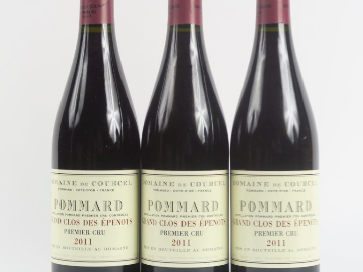 3 BOUTEILLES POMMARD 1er CRU 'GRAND CLOS DES EPENOTS' DOMAINE DE COURC