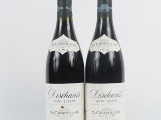 Vente aux enchères 2 BOUTEILLES DESCHANTS ST JOSEPH CHAPOUTIER - 1998