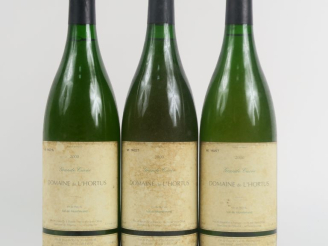 Vente aux enchères 3 BOUTEILLES DOMAINE DE L'HORTUS BLANC 'GRANDE CUVÉE' - 2000