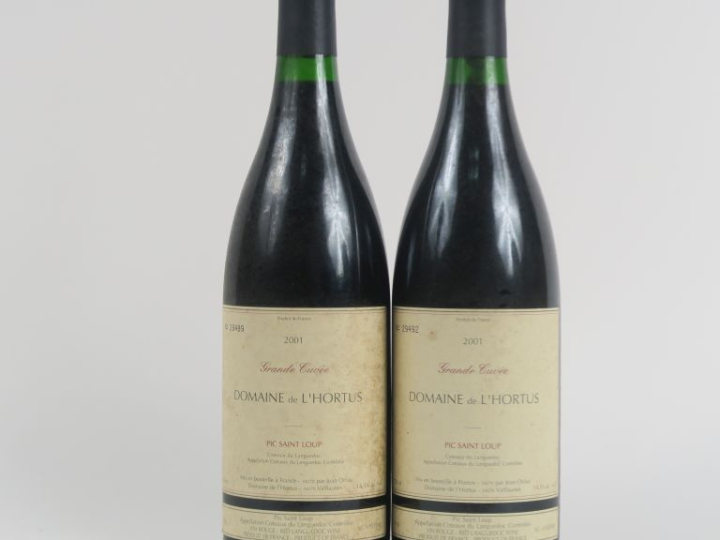 2 BOUTEILLES DOMAINE DE L'HORTUS ROUGE 'GRANDE CUVÉE' - 2001