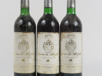 Vente aux enchères 3 BOUTEILLES RIOJA JAUN DE ALZATE - 1985 - BS
