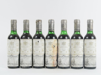 Vente aux enchères 7 DEMIES BOUTEILLES RIOJA MARQUES DE RISCAL - 1987